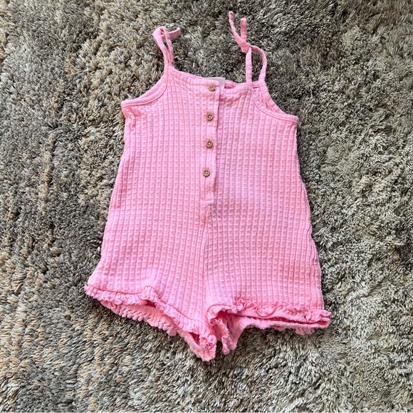 Zara Bottoms Zara Baby Girl Knit Ribbed Jumpsuit Poshmark